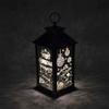Gifts 4 All Occasions Limited SHATCHI Lights Up LED Christmas Lantern Rustic Silver PVC Warm White Xmas Home Decorations Gifts view 3