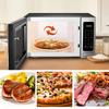 BLACK+DECKER EM036AB14 Digital Microwave Oven with Turntable Push-Button Door, Child Safety Lock, Stainless Steel, 1.4 Cu.ft view 3