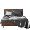 Satin Sheets Set | Satin Sheets Set Full | Full Sheets Set Dark Gray | Hotel Quality Silky Soft Luxurious | 4 Pc Sheet Set | Comfort Bedding Set !!! view 4