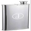 Personalized Visol Edian Stainless Steel 4oz Hip Flask with Built-in Cigar Holder - Free Engraving (Single Initial) view 1