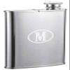 Personalized Visol Edian Stainless Steel 4oz Hip Flask with Built-in Cigar Holder - Free Engraving (Single Initial) view 3