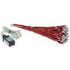 Alpine Corporation 10" H Indoor Christmas Twig 3D Hanging Snowflake Ornament with LED Lights, Red, Christmas Decoration view 2