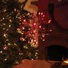 Alpine Corporation 10" H Indoor Christmas Twig 3D Hanging Snowflake Ornament with LED Lights, Red, Christmas Decoration view 4