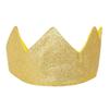 SeasonsTrading Shiny Gold Glitter Sparkle Crown - Fun Birthday Costume Party view 1