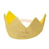 SeasonsTrading Shiny Gold Glitter Sparkle Crown - Fun Birthday Costume Party view 2