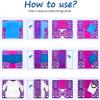 BoxLegend Version 3 Shirt Folding Board t Shirts Clothes Folder Durable Plastic Laundry folders Folding Boards Helper Tool for Adults and Children (Purple) view 4
