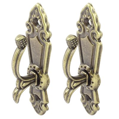 Aexit Screw Mount Outdoor Dcor Curtain Tassel Tie Back Tieback Mini Wall Hooks Bronze Outdoor Curtains Tone 2PCS