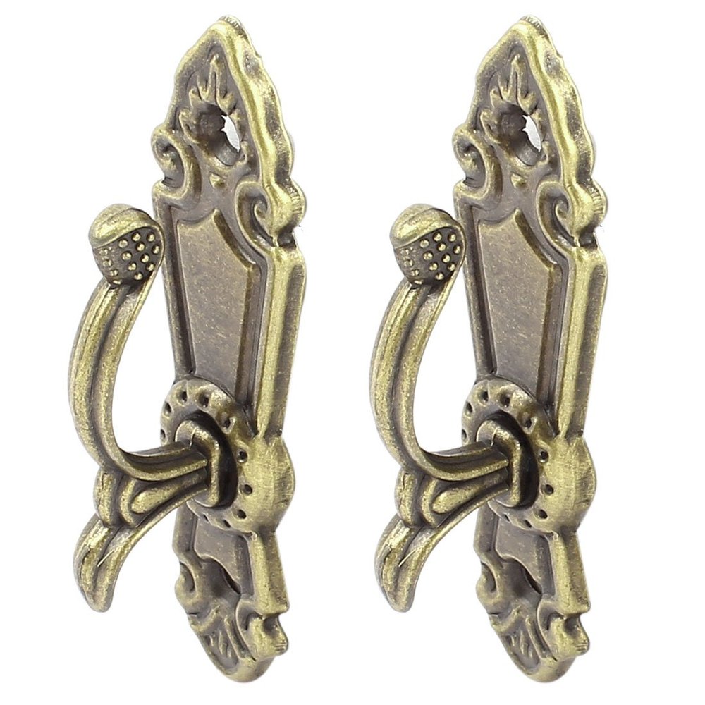 Aexit Screw Mount Outdoor Dcor Curtain Tassel Tie Back Tieback Mini Wall Hooks Bronze Outdoor Curtains Tone 2PCS