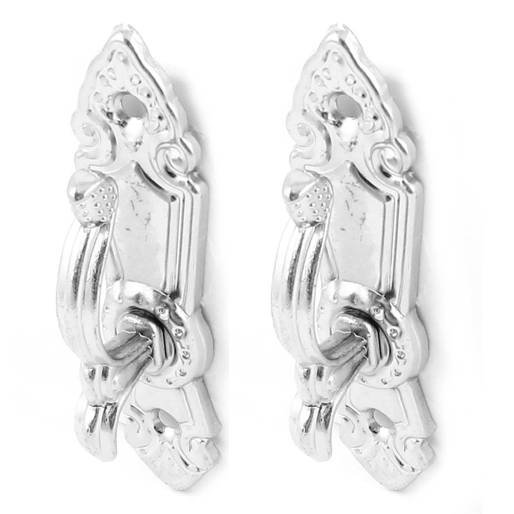 Aexit Bedroom Living Outdoor Dcor Room Curtain Tassel Tie Back Tieback Mini Wall Hooks Silver Outdoor Curtains Tone 2PCS