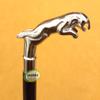 INAM Antique Wooden Foldable Walking Stick/Walking Cane with Antique Brass Designer Jaguar Handle/Stick Length 92 cm HANDICRAFTS view 3