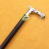 INAM Antique Wooden Foldable Walking Stick/Walking Cane with Antique Brass Designer Jaguar Handle/Stick Length 92 cm HANDICRAFTS view 4