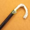 INAM Antique Wooden Foldable Walking Stick/Walking Cane with Antique Brass Designer Round Handle/Stick Length 92 cm HANDICRAFTS view 4