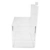MH GLOBAL 7 Inch x 4 Inch x 7 Inch Crystal Clear Acrylic Lucite Slatwall Bin Holder Display view 3