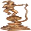 Exotic India Lord Krishna Vanquishes Kaliya - Brass Statue - Color Natural Brass Color view 2