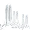 BoBofly 15 Pack 4 Inch/ 5 Inch/ 6 Inch Plastic Easel Plate Stands Holders Picture Frame Easel(Clear) view 1