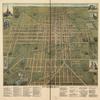 18" x 24" 1892 Map of City of Lima Ohio view 1