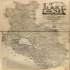 14" x 24" 1892 Official Map of Lake County California Compiled from The U.S Government Surveys from The County Records & from an Actual Survey of The County Roads view 1