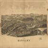 16" x 24" 1890 Map of Dolgeville New York view 1
