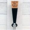 Custom Personalized Beer Tap Handle Oak with Chalkboard Marker Board. Laser Engraved Personalized Text. Great for Tap Rooms, Bars, Breweries and Home Kegerators. view 2