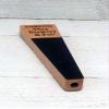 Custom Personalized Beer Tap Handle Oak with Chalkboard Marker Board. Laser Engraved Personalized Text. Great for Tap Rooms, Bars, Breweries and Home Kegerators. view 4