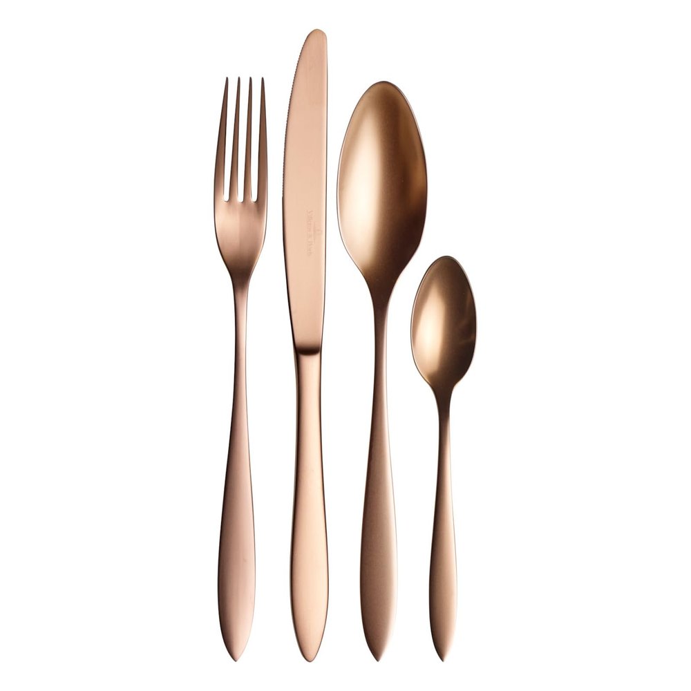 Villeroy & Boch Manufacture 4 Persons, 16-Pieces, Stainless Steel, Copper, Cutlery set 16pcs