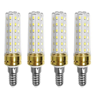K JINGKELAI E14 LED Corn Bulbs 12W LED Candelabra Light Bulbs 100W Incandescent Bulbs Equivalent 12W LED Candle Bulbs,Daylight White 6000K,E14 Small Base,Non-Dimmable,Pack of 4