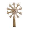 ScandinavianShoppe Straw Star Treetop - Yellow, Scandinavian, 10" Tall - Christmas, Winter view 1