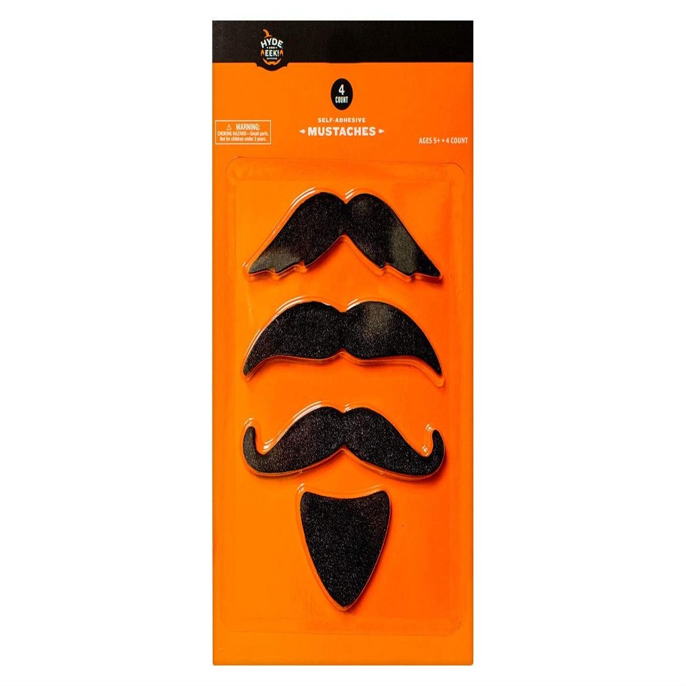Hyde and Eek! Boutique 4ct Halloween Mustache Pumpkin Decorating Kit