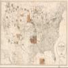 16" x 24" 1888 Map Showing The Location of The Indian Reservations Within The Limits of The United States & Territories view 1