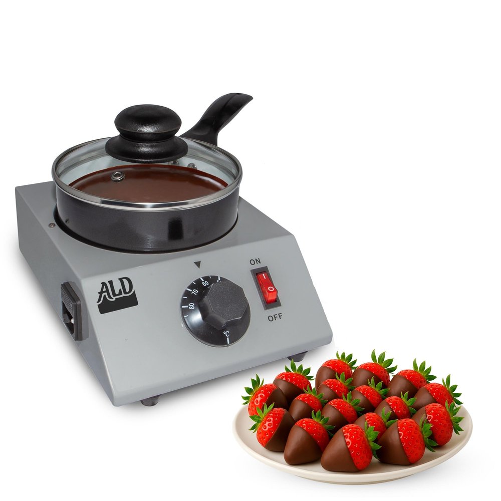 ALDKitchen Chocolate Melter  Electric Chocolate Warmer with Temperature Control, Stainless Steel, 110V, Commercial Grade, Easy to Use for Candy, Baking, and Dessert Making (1.2 kg)