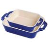 2 Piece Rectangular Baking Dish Set (Dark Blue) view 1