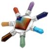 Rockcloud Pyramid & 7 Chakra Points Energy Generator,Reiki Healing Crystal Stone,Mixed Stone view 2