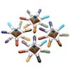 Rockcloud Pyramid & 7 Chakra Points Energy Generator,Reiki Healing Crystal Stone,Mixed Stone view 3