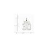 BillyTheTree Jewelry Sterling Silver Small Satin Number 30 Charm view 2