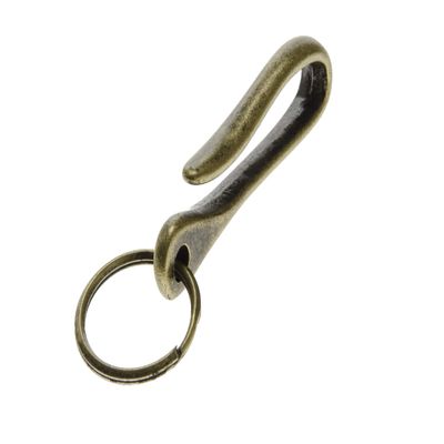 Lucky Line Key Holder Utilicarry Fish Hook Key Carrier, Antique Brass, 1 Perf Pack (U14201)