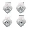 Tablecloth Clips 4Pcs Decorative Stainless Steel Tablecloth Clips,Leaf Sun Design,Tablecloth Clamp Holder, Table Cover Clamps Table Cloth Holders for Home Picnic BBQ Wedding(Leaf) view 1