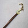 Antique Wooden Foldable Walking Stick/Walking Cane with Antique Brass Designer Alligator Handle/Stick Length 92 cm/by INAM HANDICRAFTS view 3