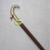Antique Wooden Foldable Walking Stick/Walking Cane with Antique Brass Designer Alligator Handle/Stick Length 92 cm/by INAM HANDICRAFTS view 4