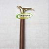 Antique Wooden Foldable Walking Stick/Walking Cane with Antique Brass Designer Dog Handle/Stick Length 92 cm/by INAM HANDICRAFTS view 2
