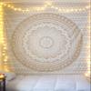 GDONLINE Gold Ombre Queen Size Tapestry Mandala Hippie Tapestry, Hippie Wall Hanging Tapestries, Bohemian Tapestries, Queen Mandala Blanket Throw Home Dcor view 2