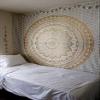 GDONLINE Gold Ombre Queen Size Tapestry Mandala Hippie Tapestry, Hippie Wall Hanging Tapestries, Bohemian Tapestries, Queen Mandala Blanket Throw Home Dcor view 4