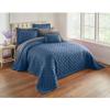 BrylaneHome Bedding BH Studio Reversible Two-Tone Ultra Soft Quilted Bedspread - Full, Blue Smoke Dark Gray view 1