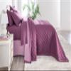 BrylaneHome Bedding BH Studio Reversible Two-Tone Ultra Soft Quilted Bedspread - Full, Blue Smoke Dark Gray view 3