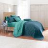 BrylaneHome Bedding BH Studio Reversible Two-Tone Ultra Soft Quilted Bedspread - King, Peacock Turquoise view 1