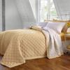 BrylaneHome Bedding BH Studio Reversible Two-Tone Ultra Soft Quilted Bedspread - King, Taupe Ivory view 1