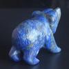 2'' Hand Carved Lapis Lazuli Crystal Bear Figurine Gemstone Statue Animal Carving Desktop Home Decor (Natural Lapis) view 3