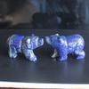 2'' Hand Carved Lapis Lazuli Crystal Bear Figurine Gemstone Statue Animal Carving Desktop Home Decor (Natural Lapis) view 4