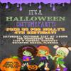 Halloween Birthday Party Invitations for Kids, Halloween Birthday Invitations for Girls and Boys (Girls Zombie) view 4