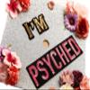 GRADWYSE Silver Glitter Graduation Cap Topper with Flowers, Class of 2025, I'm Psyched view 2