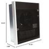 Dayton Electric Wall Heater, Recessed or Surface, 240/277VAC, Watts 3000/1500, 4000/2000 view 2